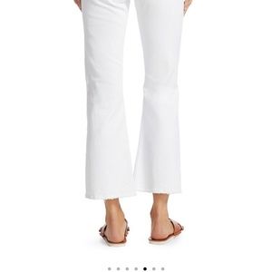 Mother White distressed jeans